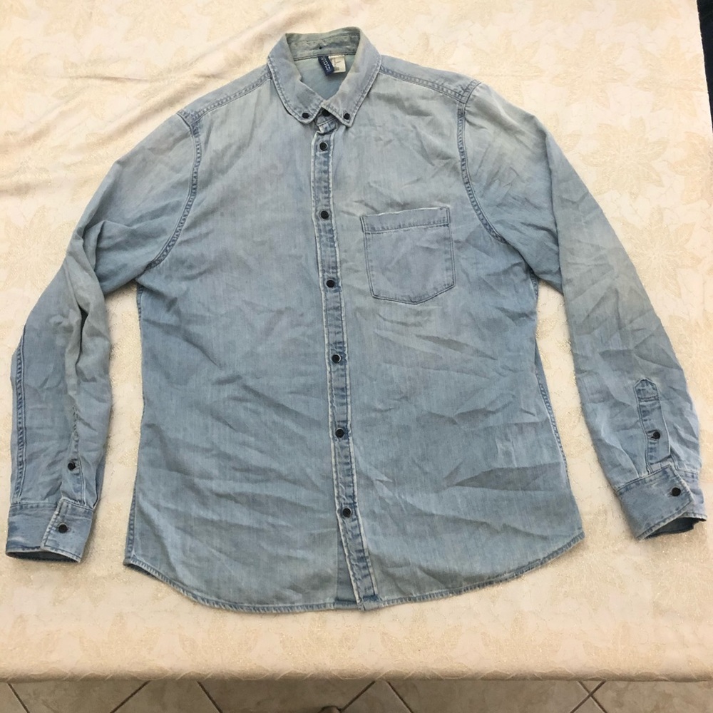 Light blue denim shirt